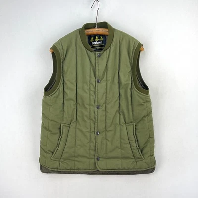 Barbour Trekker Gilet Mens Large Green Quilted Vintage Country Hunting Vest - Image 1 of 4