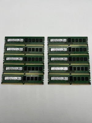 10 Pack SK Hynix 8GB PC4-2133P- 2RX8 ECC UDIMM SERVER Memory HMA41GU7AFR8N-TF - Image 1 of 3