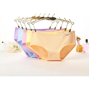 5Pcs Cotton Panties Women Candy Color Hypoallergenic Underwear Xl Random Color - Picture 1 of 7