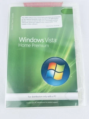 Microsoft Windows Vista Home Premium 32-Bit – w/ Product Key & Install Disc - Image 1 of 3