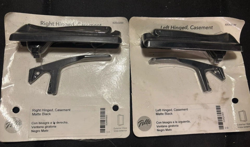 Palanca y cubierta de manivela plegable para operador abatible Pella izquierda y derecha negra Foto 1 de 1