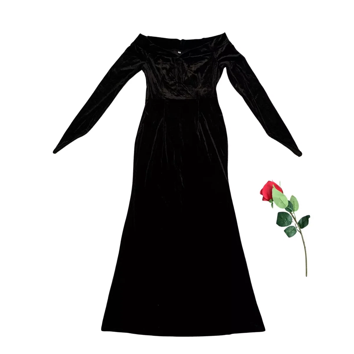 Mittelalter Kleid Damen Mit Gürtel – Gothic Vampir Kostüm In Schwarz, Für Halloween, Karneval & Cosplay