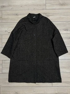 Abrigo ligero chaqueta japonesa de lana de gran tamaño para mujer Apuntob talla S amarillo negro  - Imagen 1 de 15