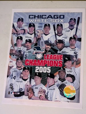 Chicago White Sox 2005 campeones de la Liga Americana impresión 8x10 - Sello Serie Mundial Foto 1 de 4