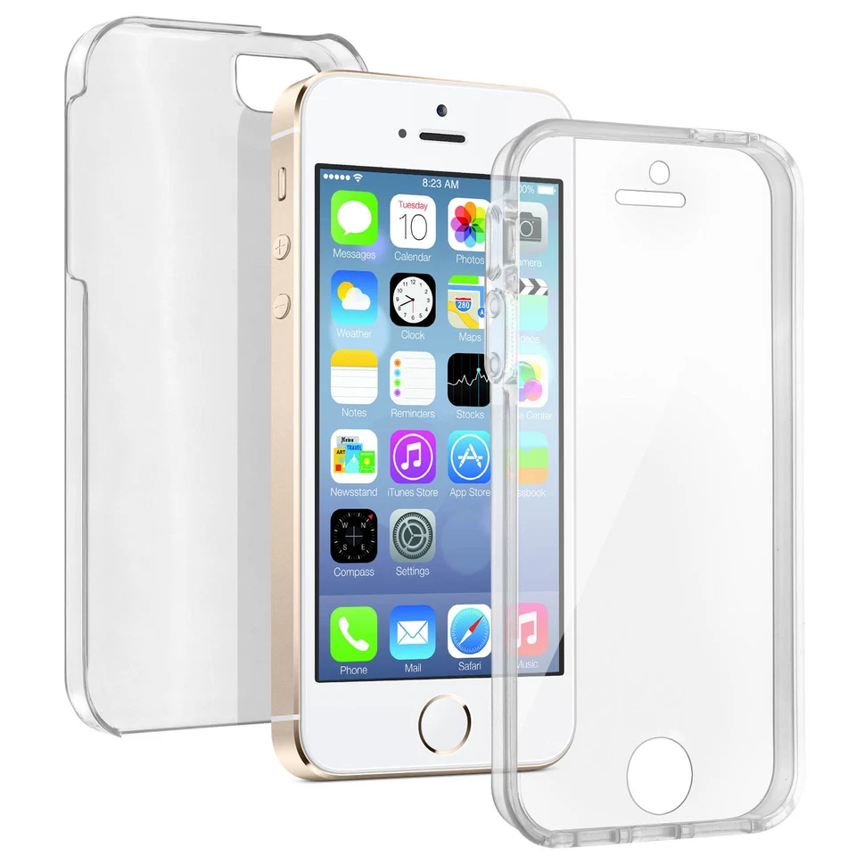 Coque Intégrale Transparente Apple iPhone SE, 5 et 5S - Protection Avant Arrière - Photo 1/4