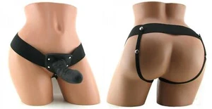 Fallo vaginale anale cavo indossabile imbracatura con dildo realistico grosso - Foto 1 di 9
