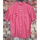 Coca Cola Men?S Short Sleeve Button Front Red Small Shirt Embroidered