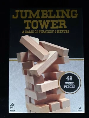 Jumbling Towers 48 Wood Pieces. A Game of Strategy and Nerves New Family Fun - Image 1 of 2