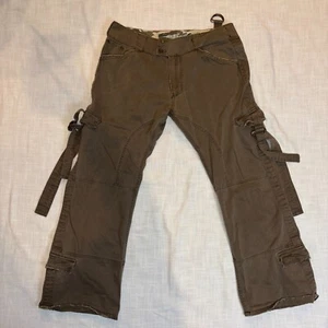 Pantalone bondage falegname uomo Error Informer taglia 36" cotone cargo kaki - Foto 1 di 18