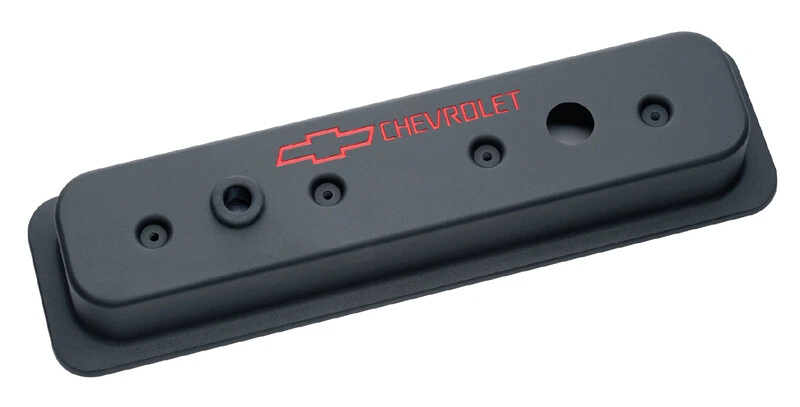 Proform 141-131 Small Block Chevy Centerbolt Tall Aluminum Valve Covers - Black - Image 1 of 1