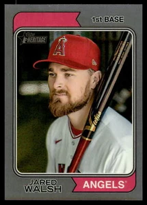 REFRACTOR CROMO PLATA JARED WALSH 2023 Topps Heritage 122/374 ángeles #368 - Imagen 1 de 2