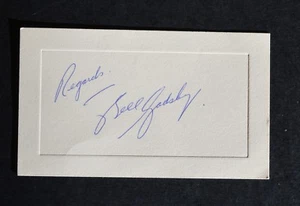 Bill Gadsby Blackhawks 1966 signed Auto Autogramm auf Zettel Karteikarte - Bild 1 von 2