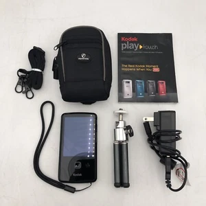 USED Black KODAK Zi10 Play Touch Camera BUNDLE WORKING READ K - Picture 1 of 8