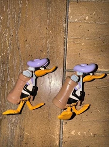 Vintage Daffy Duck PVC Figure 1989 Looney Tunes Applause Cake Golf Set of 2 - Picture 1 of 7