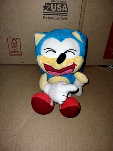 RARE Tomy Sonic the Hedgehog Pointing & Laughing 8" Plush. - Picture 1 of 2