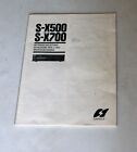 Sansui S-X500 S-X700 Original Receiver Manual/Operating Instruction