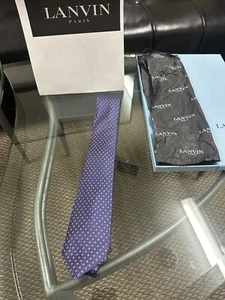 Neu mit Etikett Lanvin Paris Krawatte 100 % Seide... authentisch... klassisch... 195 $+ - Bild 1 von 7
