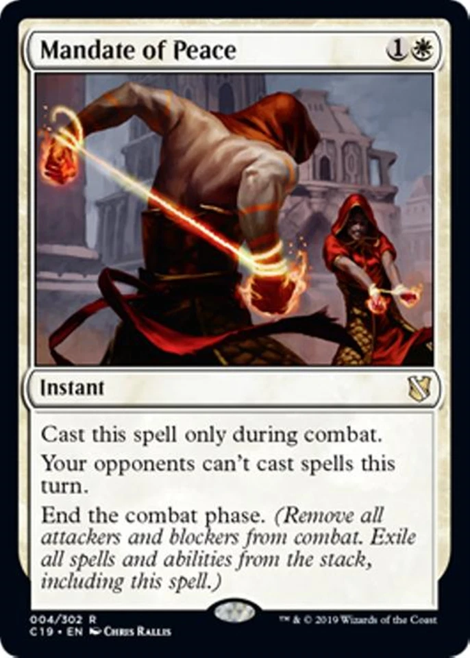 MTG - MANDATE OF PEACE - Commander 2019 (R) - Image 1 of 1