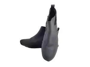 Cole Haan ZeroGrand Talla 9.5B Negro Lavado Cremallera Bota al Tobillo Nubuck W18047 Impermeable - Imagen 1 de 15