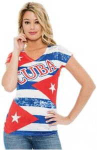 True Rock Women's Cuba Liberty Short Sleeve T-Shirt [140CU] (Size: S-2XL) - Imagen 1 de 2