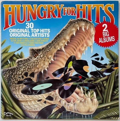 DIRE STRAITS/TEARS FOR FEARS/WHAM/HOOTERS Hungry for Hits 1985 2LP CONCEPT EXC - Image 1 of 4