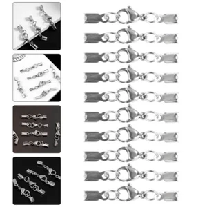 20 Pcs Stainless Steel Lobster Buckle Bracelet Safety Clasp Jewelry - Picture 1 of 12