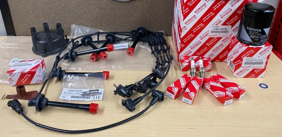 OEM 1993-1997 TOYOTA LAND CRUISER РЯДНЫЙ 6 ТЮНИНГ-КОМПЛЕКТ С ПРОВОДАМИ СВЕЧЕЙ ЗАЖИГАНИЯ - Изображение 1 из 1