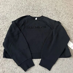 Women’s Lululemon Athletica Scuba Oversized Wordmark Crewneck Pullover Sweater - Picture 1 of 4