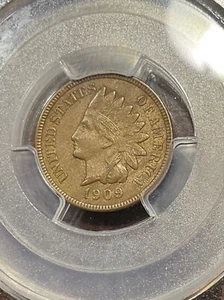 PCGS AU58 1909 S INDIAN HEAD CENT SCARCE KEY DATE - Picture 1 of 3