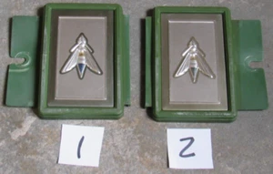 Vintage 1970 - 1972 AMC Hornet Trim Emblem Ornament Door Panel green CHOOSE 1 2 - Picture 1 of 13