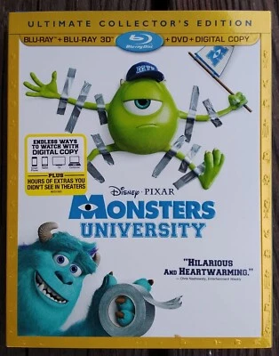 Monsters University Ultimate Collectors Edition 3D BluRay+ BluRay and DVD  - Image 1 of 2