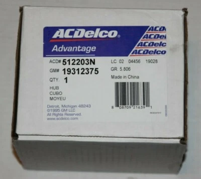 Wheel Bearing and Hub Assembly Rear ACDelco Advantage fits 95-99 Nissan Maxima Foto 1 de 4