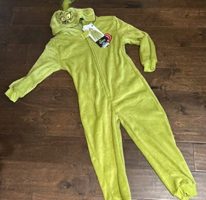 Grinch Kids Unisex sz 10 union Suit Christmas New Green - Picture 1 of 2