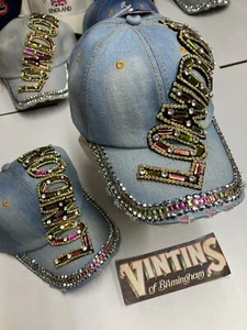 London Quality Adjustable Baseball Peaked Cap Denim - Picture 1 of 5