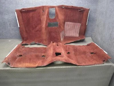 84-85 MAZDA RX7 FB DELANTERO Y CENTRAL INTERIOR ALFOMBRA FORRO JUEGO ROJO OEM Foto 1 de 4