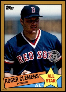 Roger Clemens 2020 Topps 1985 35th Anniversary All-Stars 5x7 Gold #85AS-3 /10 Re