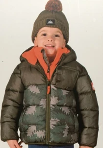 Snozu Kid's Jacket with Hat - Green - 6 - Picture 1 of 3