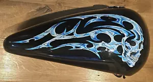 Split Motorcycle Fuel Gas Tank Right Side (Harley?) - Picture 1 of 8