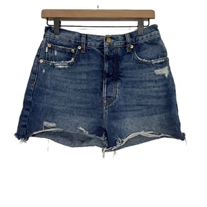 REVOLVE Lovers And Friends Jean Denim Shorts Frayed Hem Size 28 - Picture 1 of 9