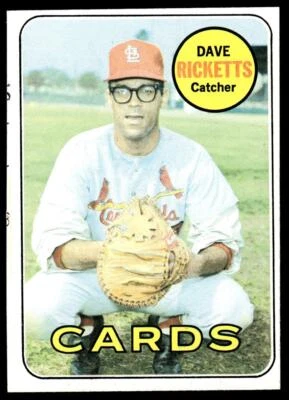 1969 Topps #232 Dave Ricketts St. Louis Cardinals - Image 1 of 2