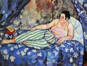 The Blue Room by Suzanne Valadon 1923 Modernist Art Print Parisian Avant-garde - Picture 1 of 2
