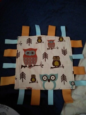 Little Taggies совы ~ милый одеяло 16 «X 16» с ярлыками - Изображение 1 из 2