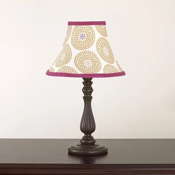 CoCaLo Iris Shabby Chic Niña Guardería Candelabro Lámpara y Pantalla Geométrica Foto 1 de 1