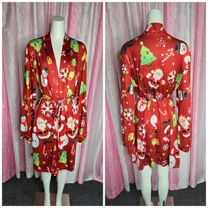 Weihnachten Weihnachtsmann Baum Urlaub glänzend Gürtel Gewand Größe XL  - Bild 1 von 9