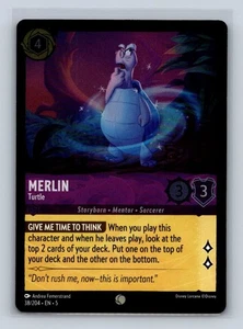 Merlin - Turtle Common Shimmering Skies 38/204 Disney Lorcana TCG - Picture 1 of 2