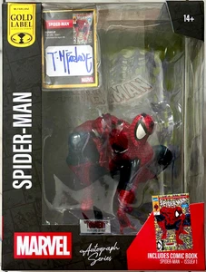 SPIDER-MAN #1 1:6 SCALE FIGURE WITH SCENE TODD McFARLANE AUTOGRAPH GOLD LABEL - Picture 1 of 6