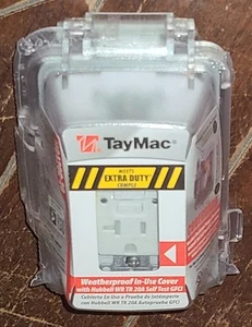 TAYMAC Cover in uso resistente alle intemperie con Hubbell WR TR 20A autotest GFCI - #MG420C-20 - Foto 1 di 4