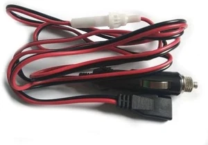 3 Pin Stromkabel für CB-Funk, 2 Meter Kabel, 4 Ampere Inline Sicherung, Zigarettenstecker - Bild 1 von 1