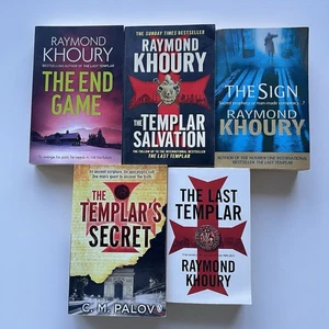 Templar Collection Thriller 5 Book Lot By Raymond Khoury(4) and CM Palov (1) - Picture 1 of 19