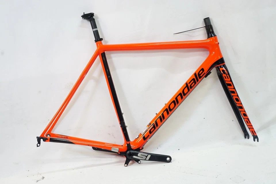 CANNONDALE Supersix Evo 2017 Model Frame Set size 54 Road Bike Orange USED - Image 1 of 4